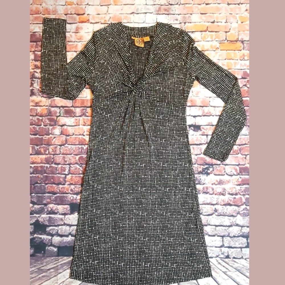 Tory Burch Annie Sophie Black Field 100% Silk